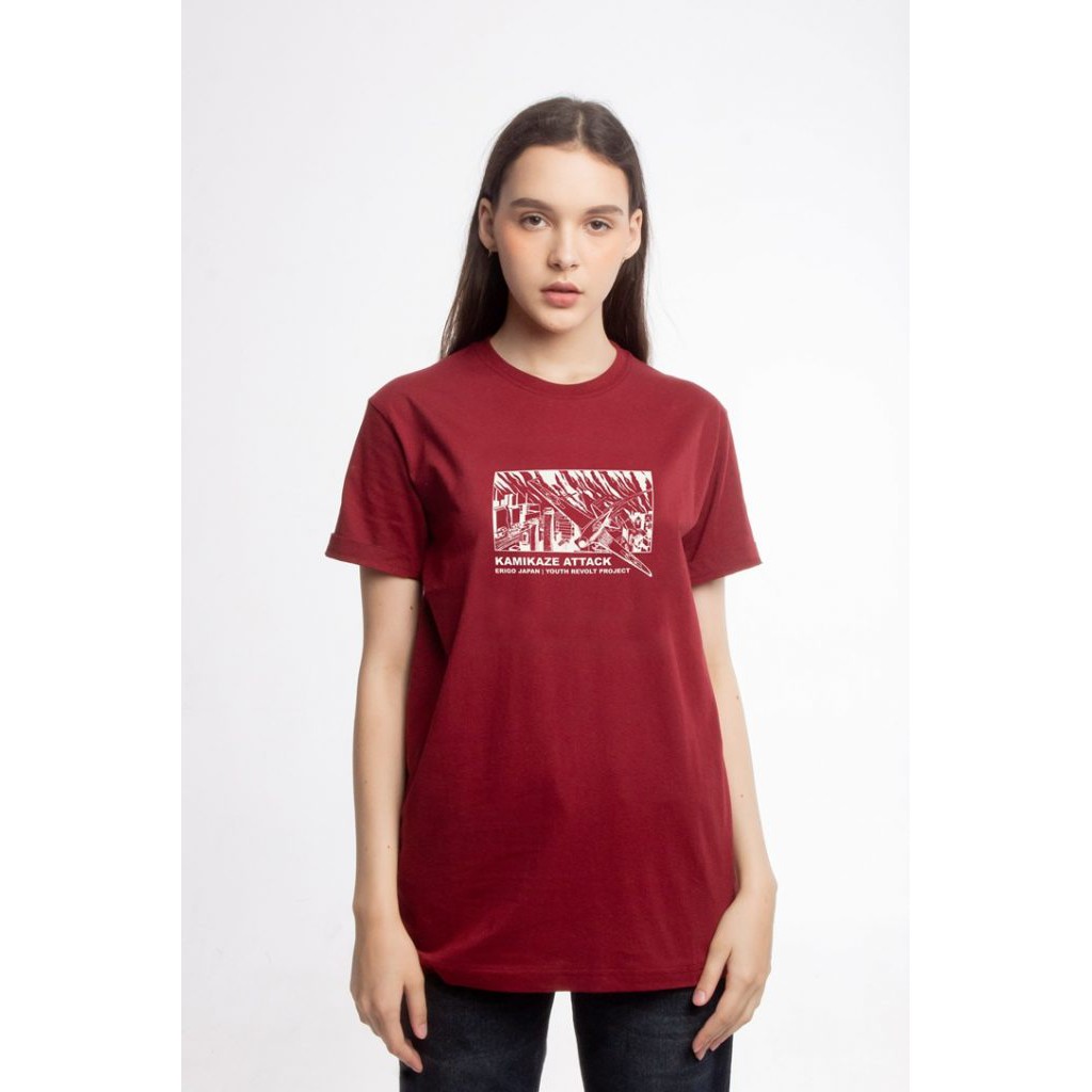 

Erigo T-Shirt Kamikaze Attack Maroon