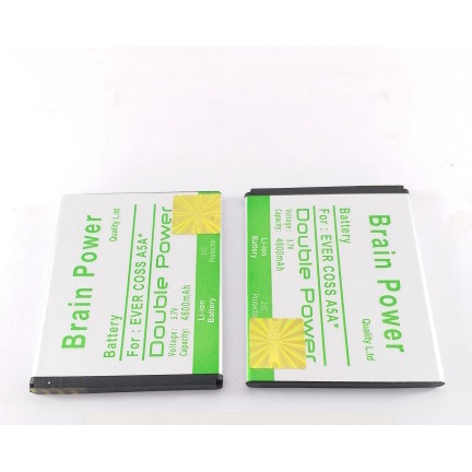 Double Power Battery Batere Batre Baterai Brain Power Evercoss A5A Bintang A5A*