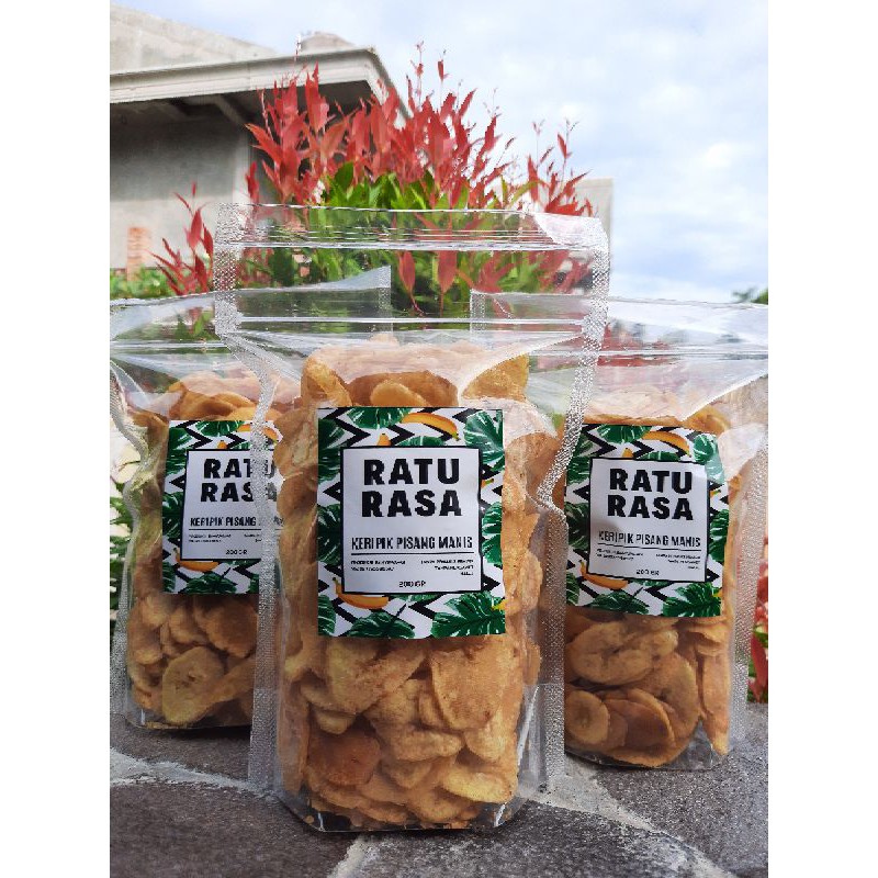 

Keripik Pisang Manis Gurih Lezat Raturasa 200 Gram Banyuwangi