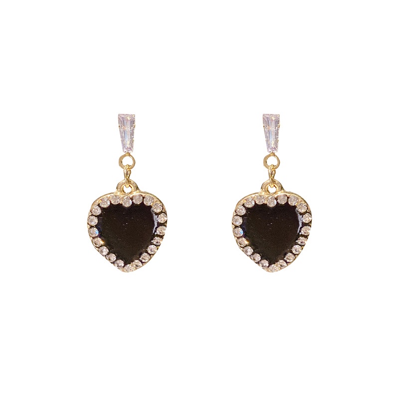 s925Sterling Silver Jarum Square Full Berlian Imitasi Zirkon Anting-Anting Wanita Korea Fashion Ornamen-4