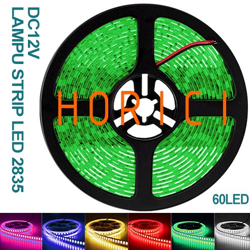 FULL 5M DC 12V LED STRIP 3528 IP55 WATERPROOF LAMPU PLAFON LAMPU ETALASE TAHAN AIR