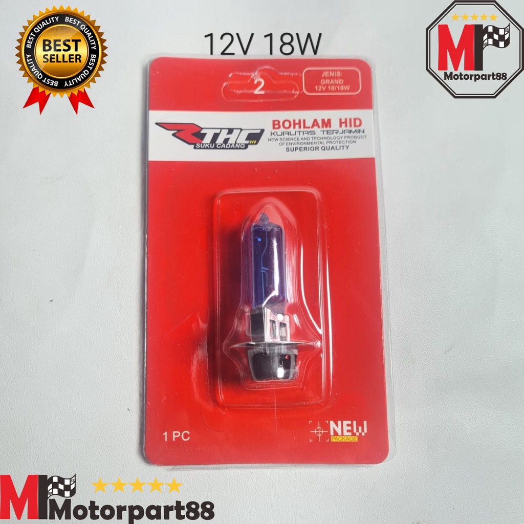 BOHLAM DEPAN HID 18W RTHC GRAND BEAT VARIO MIO 12V 18W