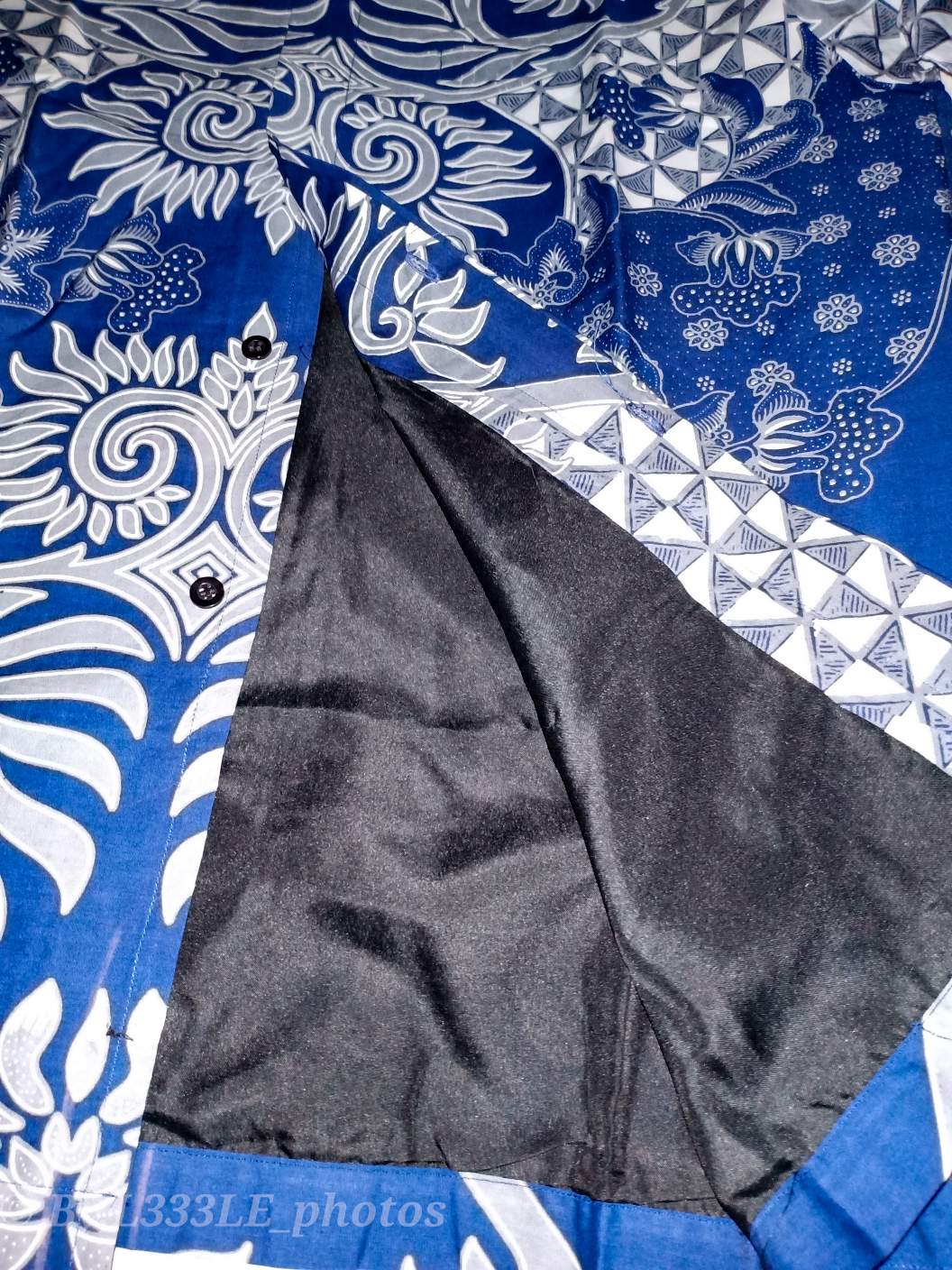 Gardha Navy Kemeja Batik Pria Eksklusif Lengan Pendek Modern Seragam Batik Ori By Anjani