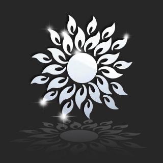 Craft Stiker Dinding DIY Bentuk Matahari 3D Warna Silver Craft Stiker Dinding DIY Bentuk Matahari 3D Warna Silver