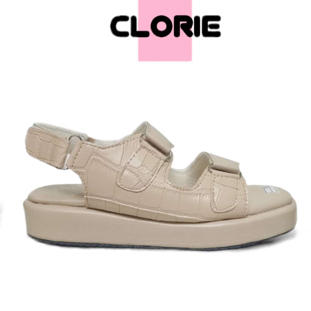 CLORIE Sandal Platform Wedges Wanita KETTY Korea