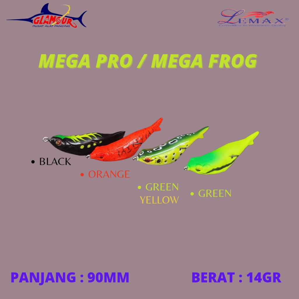 LURE SOFT MEGA PRO /  MEGA SOFT FROG