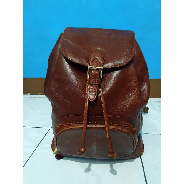 Ransel kulit brand Nicole Miller PRELOVED