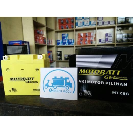 Aki motor Satria FU 150 motobatt MTZ6S Aki Kering