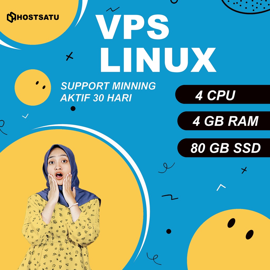 VPS LINUX 4 CPU 4 GB RAM 80 GB SSD FULL ROOT
