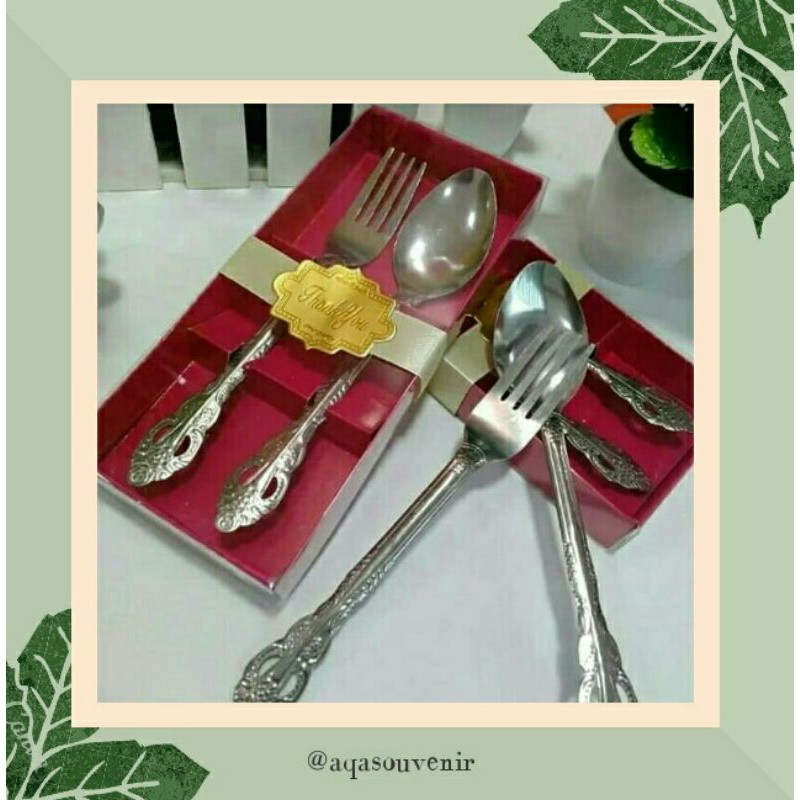 SOUVENIR PERNIKAHAN SENDOK GARPU WAYANG / SOUVENIR PERNIKAHAN / SOUVENIR WEDDING