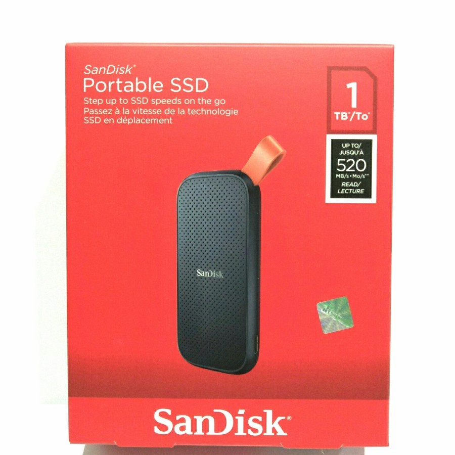 SanDisk E30 Portable SSD External 1TB Up To 520MBps USB 3.2