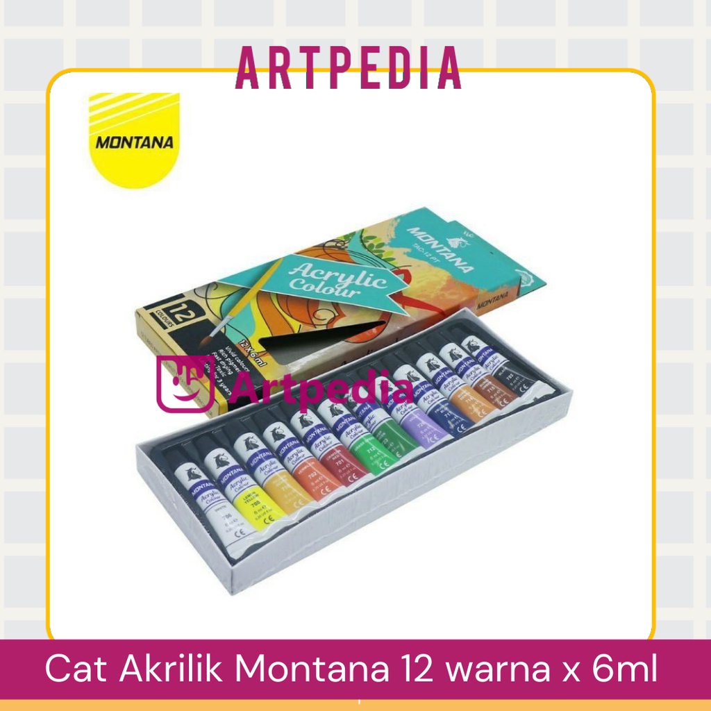 

Cat Akrilik 12 Warna - Montana Acrylic 12 Colour - Montana Akrilik Color 12 Warna