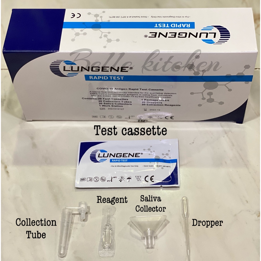 Jual Lungene Diagnos Saliva Alat Test Air Liur Test Kit Shopee Indonesia