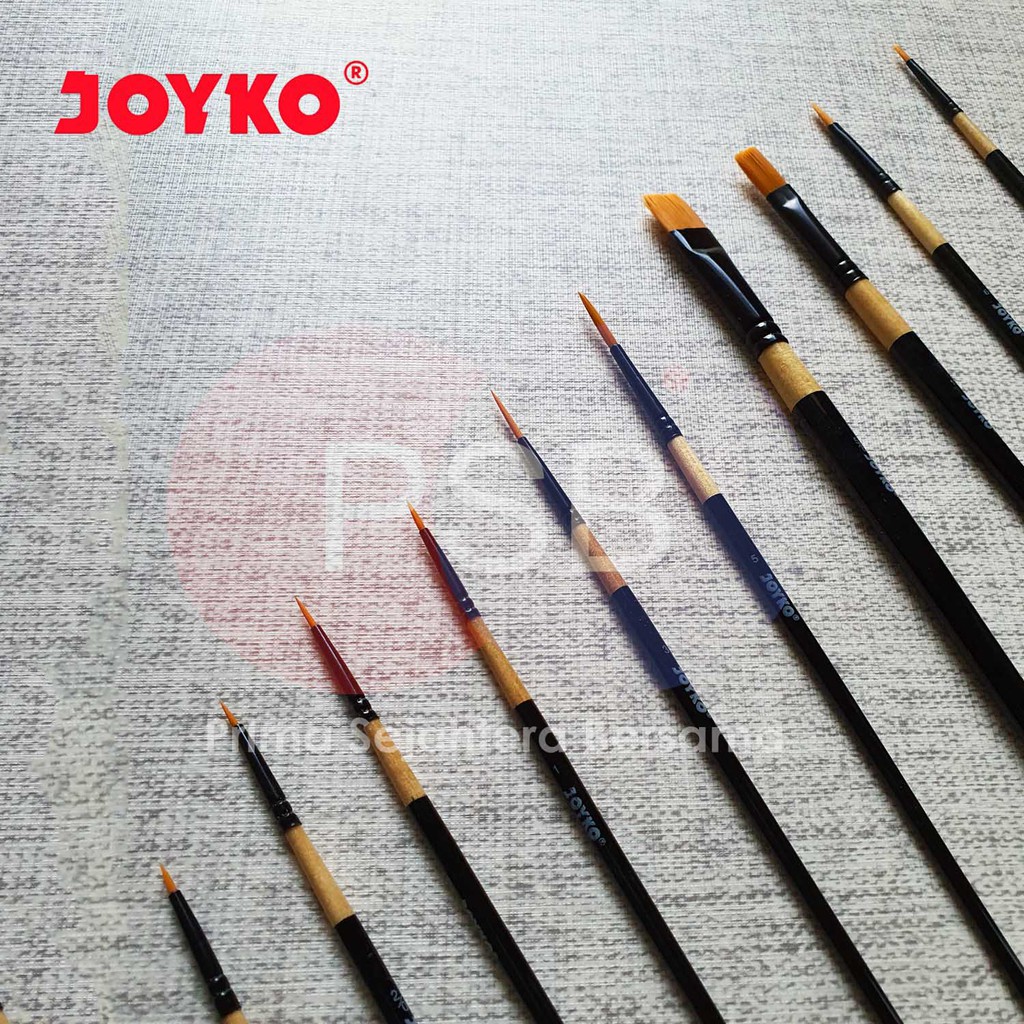 

HJK Kuas Joyko BR-9 / Joyko Round Brush / Kuas Lukis Joyko Set 10