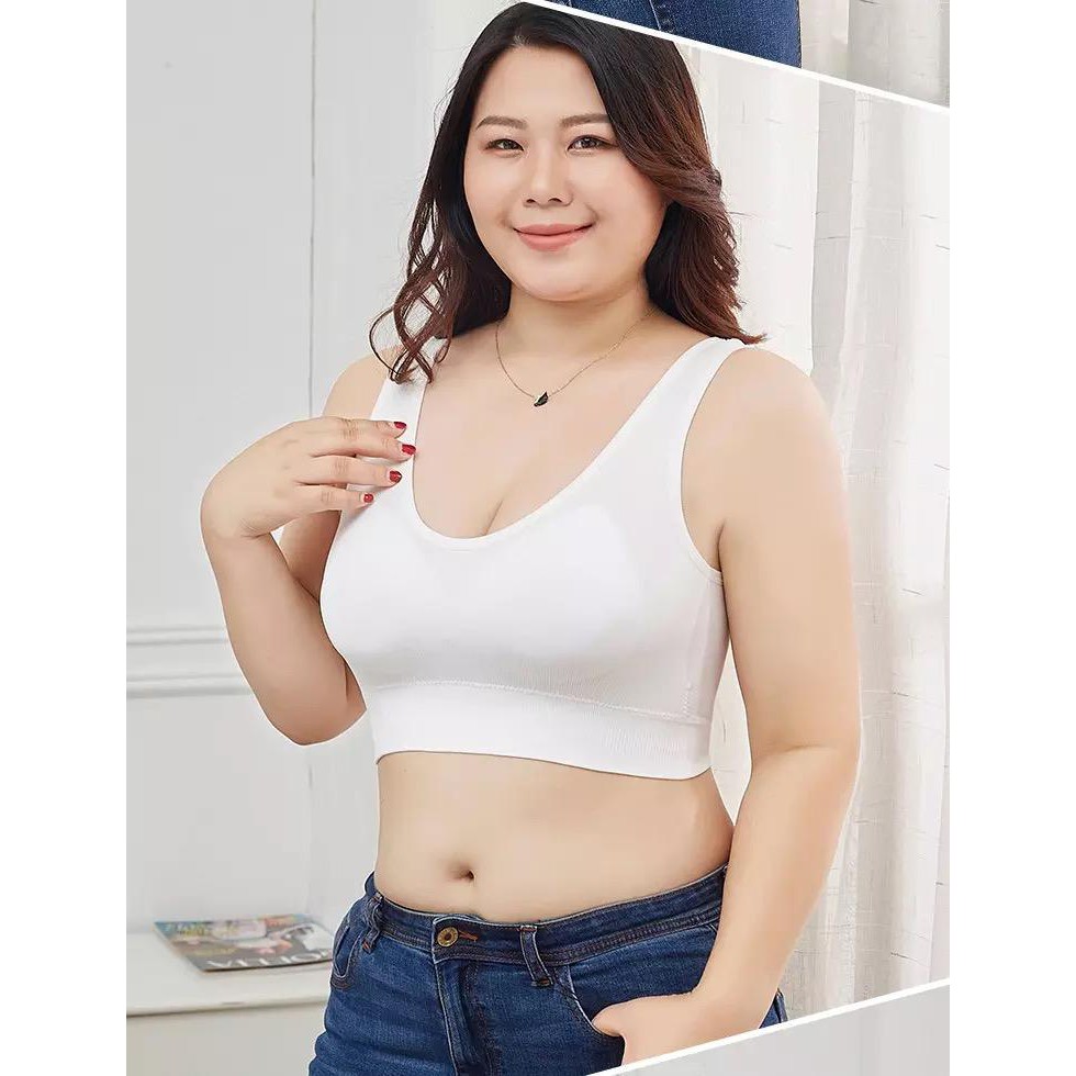Bra Jumbo 2204 - Bra Wanita Bra Plus Size Bra Elastic-Putih