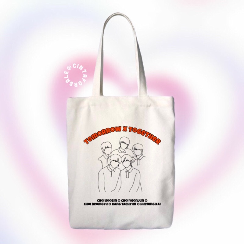 TOTE BAG TXT FANART KANVAS RESLETING