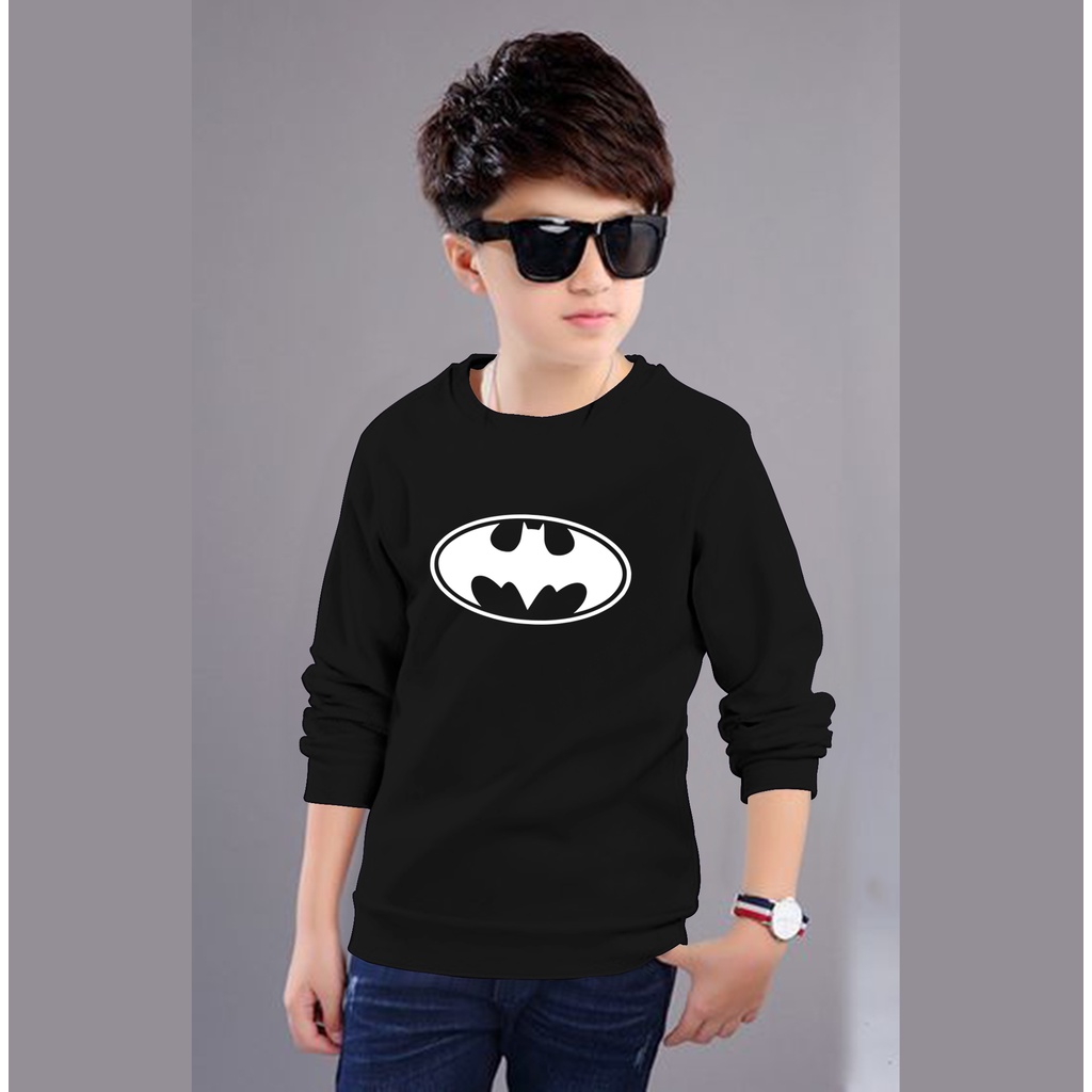 Kaos Anak Laki Lengan Panjang BATMAN / Baju Anak Laki Lengan Panjang BATMAN / Pakaiaan Anak Laki Len