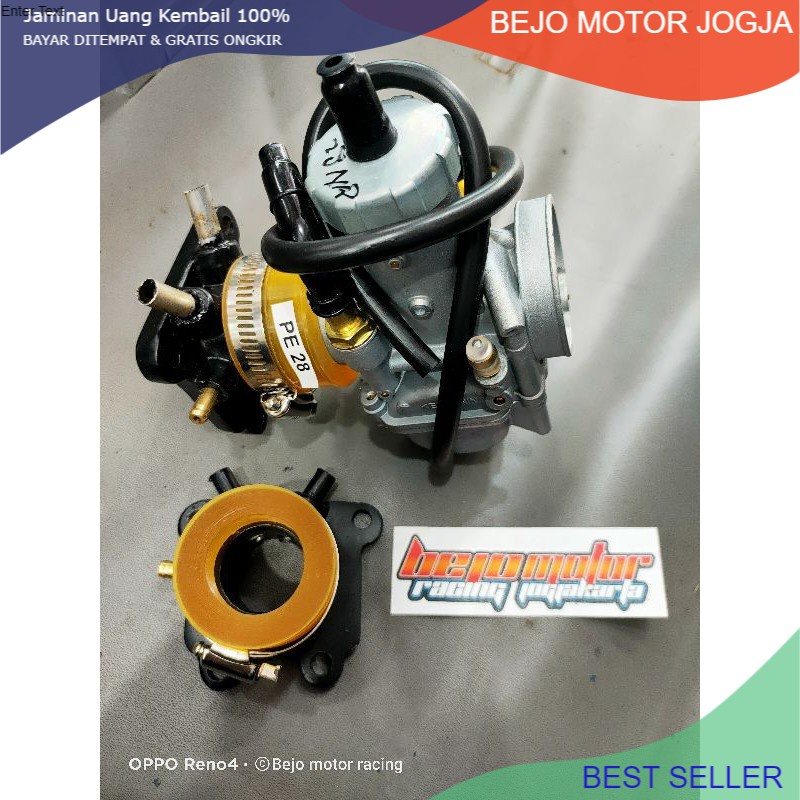 manipol satria 2 tak plus karbu pe 28 keihin