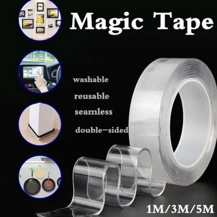 

Nano Magic 1 M Double Tape Bening Tahan Air 30Mm X 1M Tape Pu Soft Gel Rawawa09 Diminati Banget