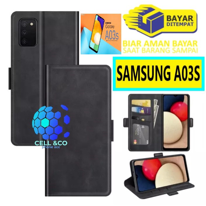 Flip cover SAMSUNG A03S Flip case buka tutup kesing hp casing flip case leather wallet