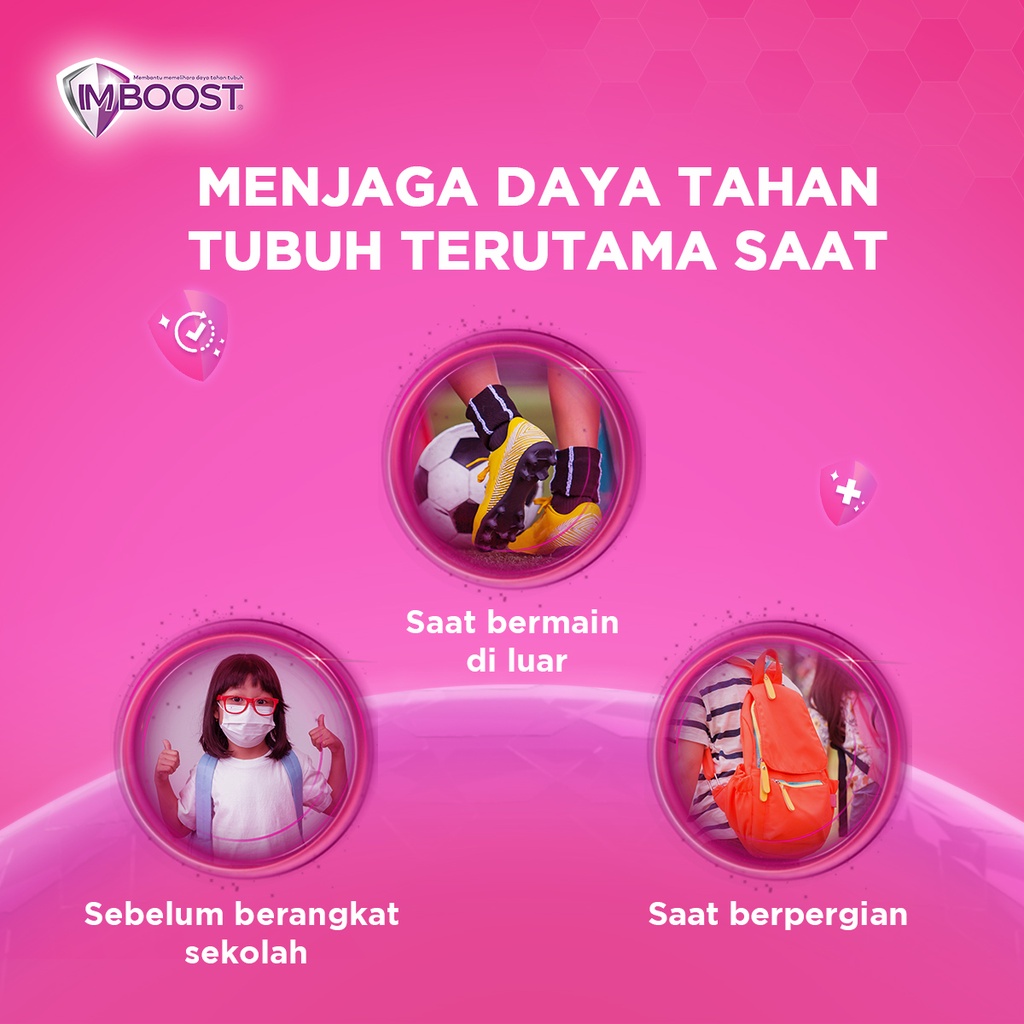 Imboost Kids Tablet Hisap Suplemen Daya Tahan Tubuh Anak @21 Tablet