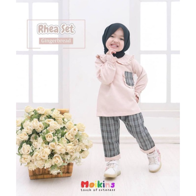 SETELAN ANAK PEREMPUAN 6-8 TAHUN/RHEA SET KIDS/SET ANAK TERBARU/BAHAN KATUN/FAR MOSLEMSTORE