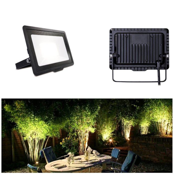 LAMPU SOROT TAMAN LED FLOODLIGHT PHILIPS 20 WATT BVP150 - KUNING