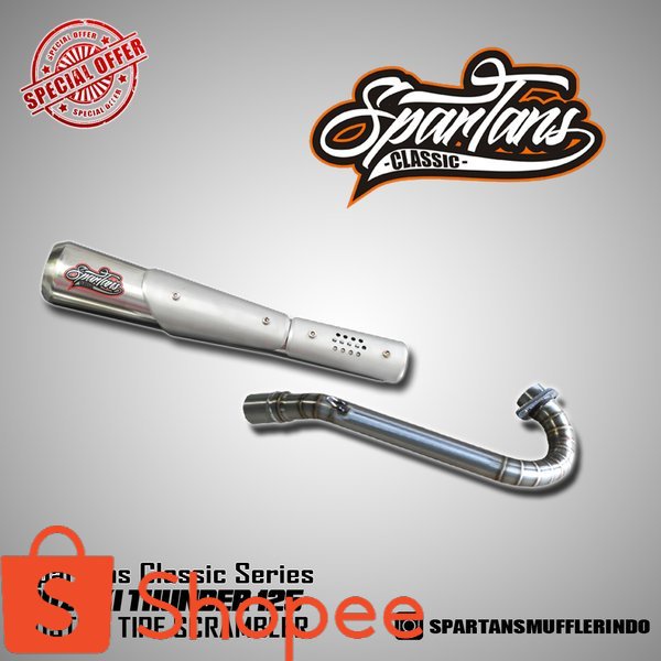 Knalpot Scrambler Thunder 125 By Spartans