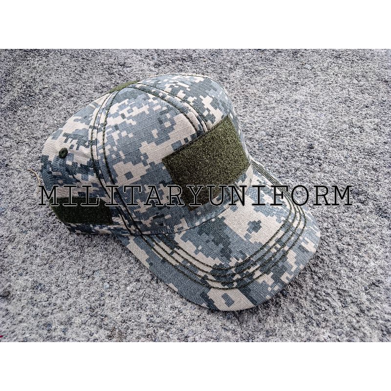 topi loreng acupat velcro