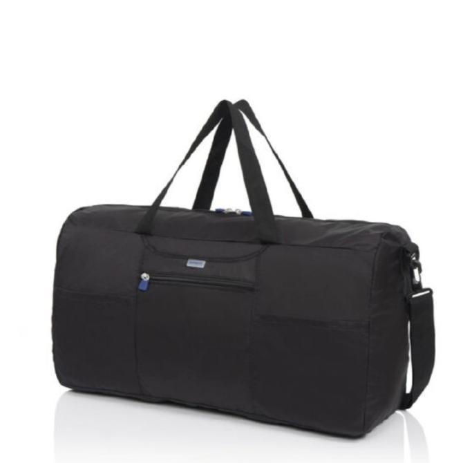 Jual SAMSONITE TRAVEL FOLDABLE DUFFLE EMERGENCY BAG, TAS LIPAT BLACK