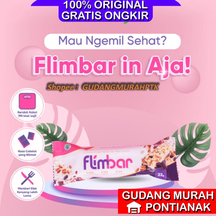 FLIMBAR PER 1 SACHET SEREAL BAR CEMILAN SEHAT BY FLIMTY OFFICIAL PER 1 SACHET BUNGKUS