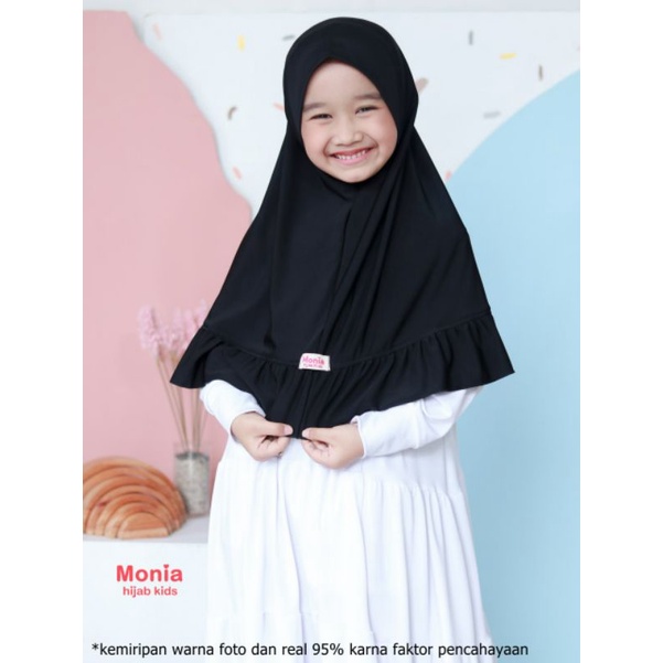 Candy Hijab Monia Black size MLXL | Hijab Terlaris