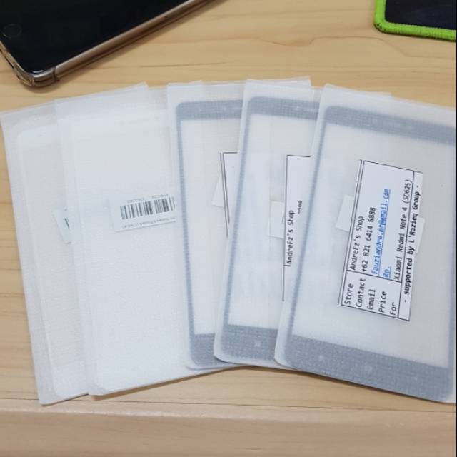 Anti gores kaca Xiaomi Redmi Note 4 snapdragon full layar