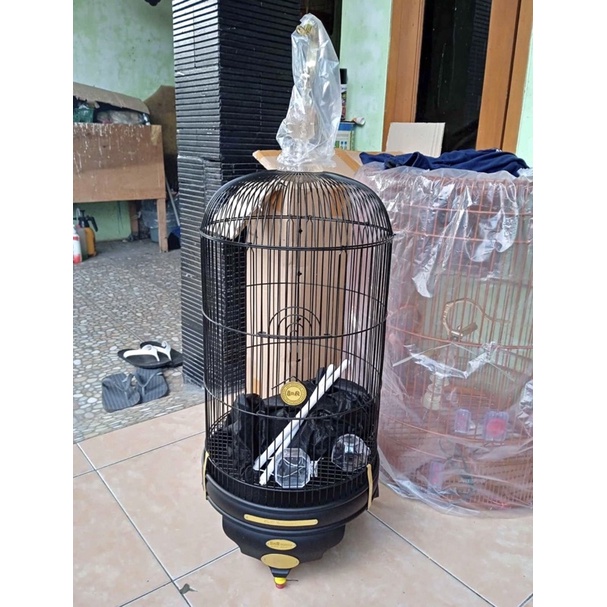 SANGKAR LOVEBIRD BnR BLACK DOFF
