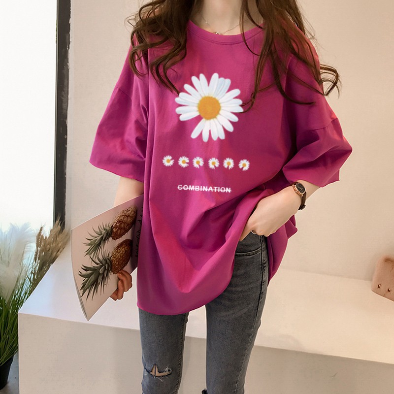 T-SHIRT OVERSIZE DAISY CONBINED FLOWER / KAOS KOREA