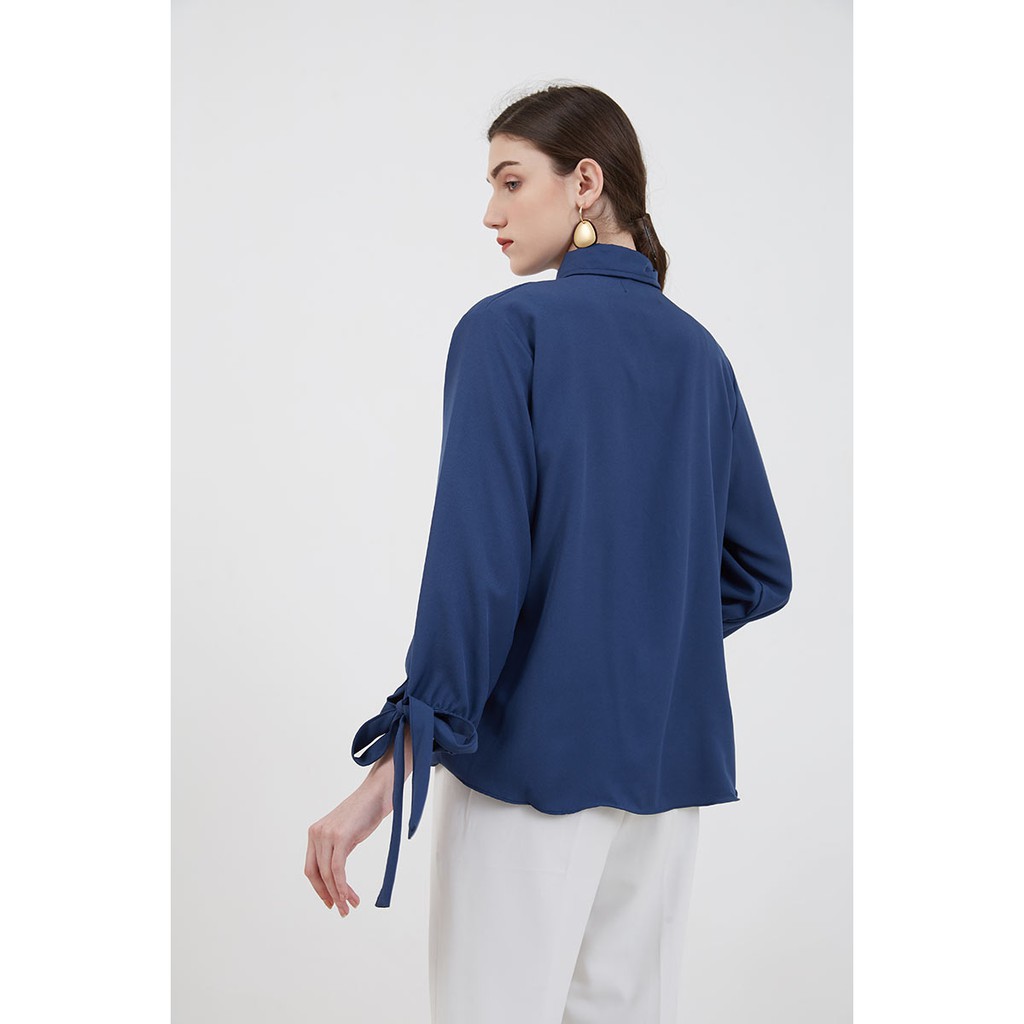 Berrybenka - Atasan Blouse Wanita Sophie Murisha Knotted Blouse-2
