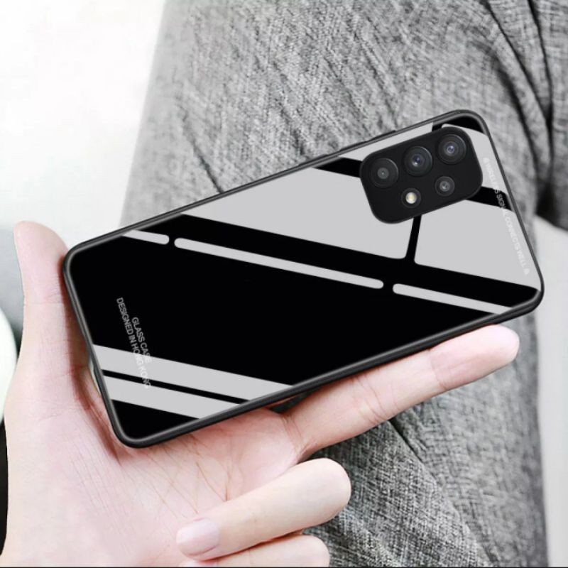 Casing Samsung Galaxy A72 A 72 Hard Soft Case Glass Mirror Edge Shell Skin Ultra Slim Back Cover