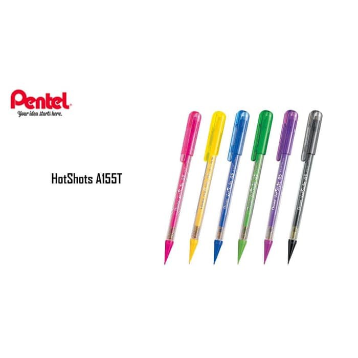 

Pentel pensil mekanik Hotshot A155T / 0,5mm / Pentel Hot-Shots 0.5 Pensil Mekanik /Mechanical Pencil