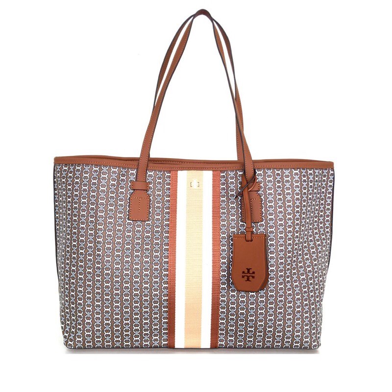 TORY BURCH Gemini Link Canvas Tote Bag ORIGINAL FO ORI AUTHENTIC