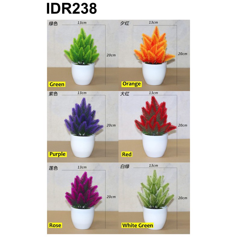 MurmerOfficial Ornamen Tanaman Hias Pot Bunga Artificial Daun Rambat Dekorasi Monstera Kering R233 R234 R238