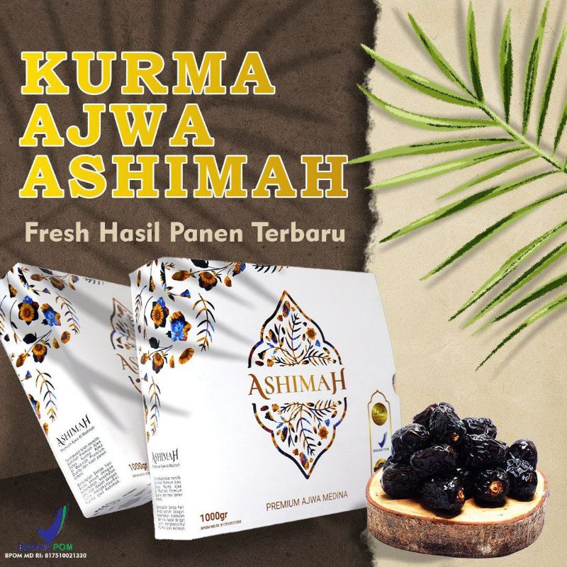 

KURMA AJWA ASHIMAH / KURMA ASHIMAH / KURMA AJWA / AJWA ASHIMAH / KURMA NABI / ASHIMAH KURMA AJWA PREMIUM