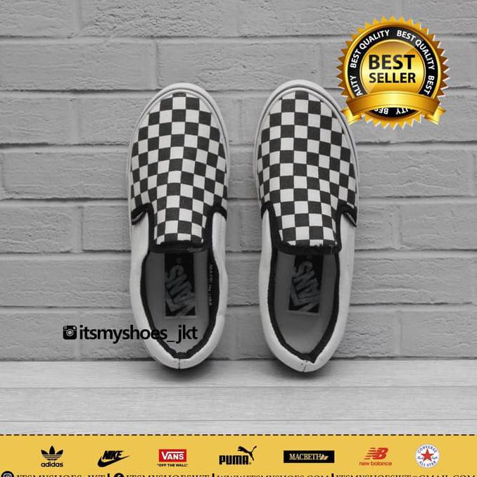 Vans slip on anak-vans slip on checkerboard kids-sepatu slip on anak DISKON