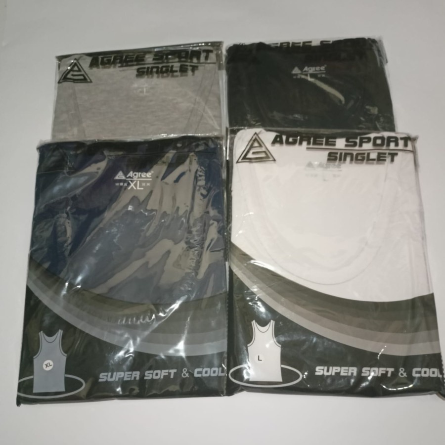 SINGLET PRIA AGREE || KAOS DALAM SINGLET AGREE