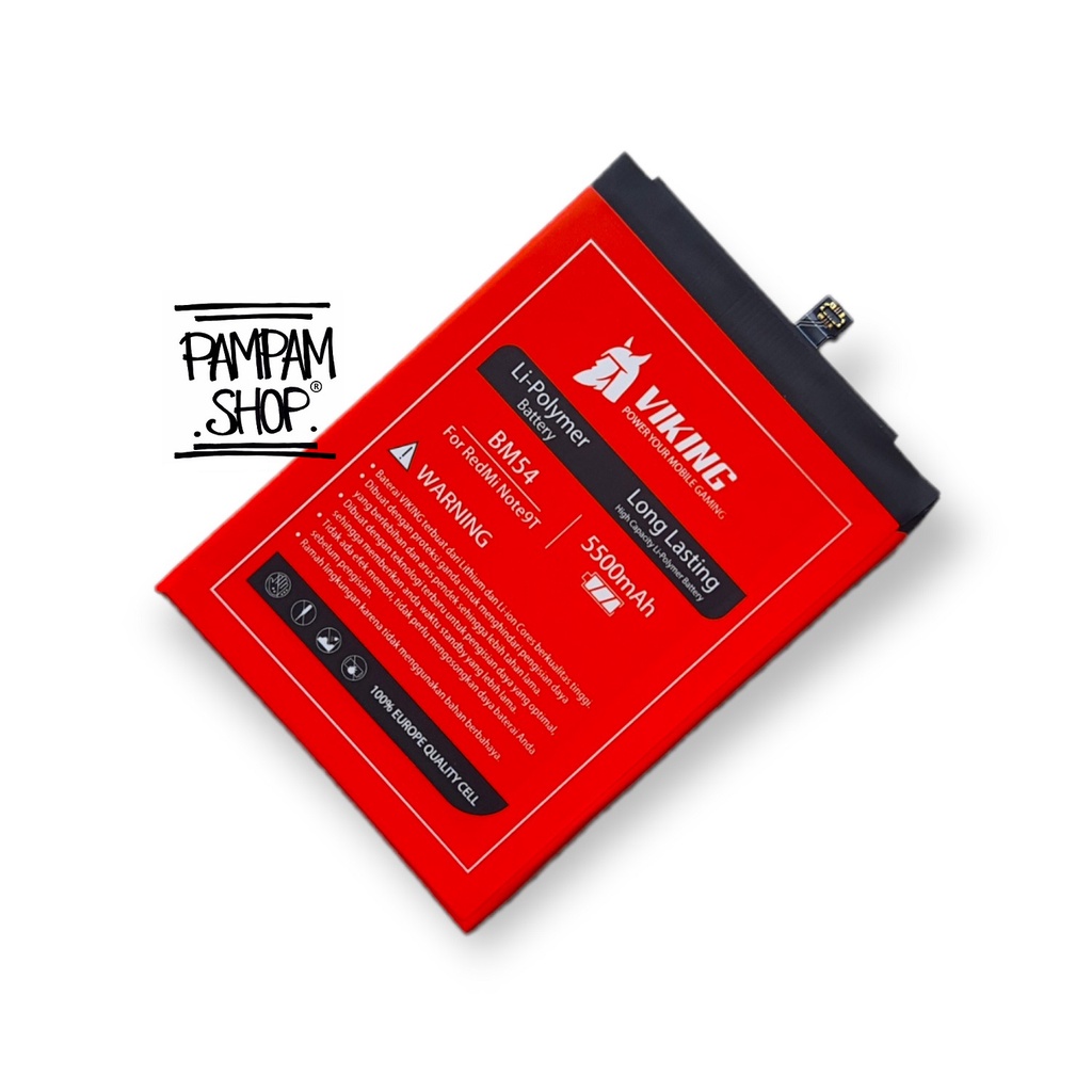 Baterai VIKING Double Power Original XiaoMi Redmi Note 9T BM54 Batre Batrai Battery HP Handphone Ori BM 54