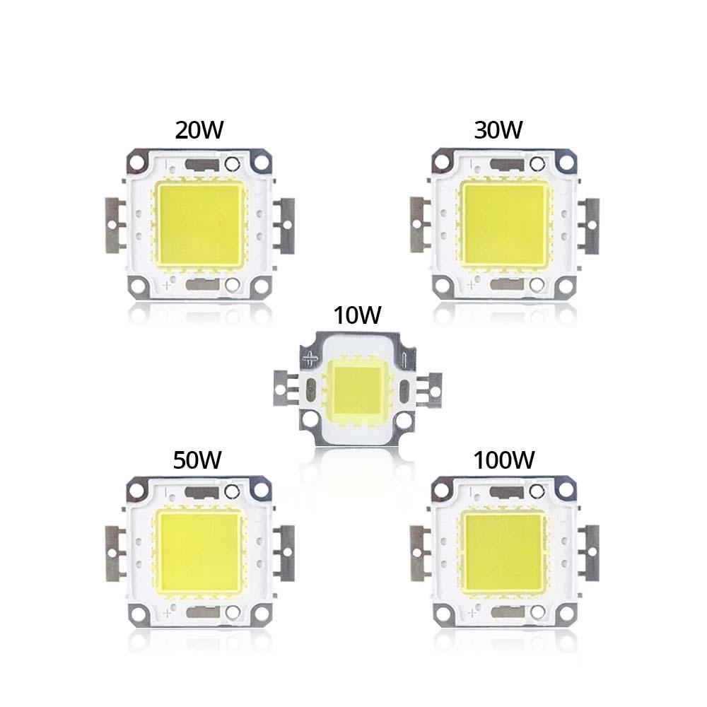 REBUY Manik-manik LED Chip 30W 50W Putih Dingin Lampu Sorot Warm White Terintegrasi Cahaya Manik-Manik LED DIY Untuk Lampu Sorot 22-24V