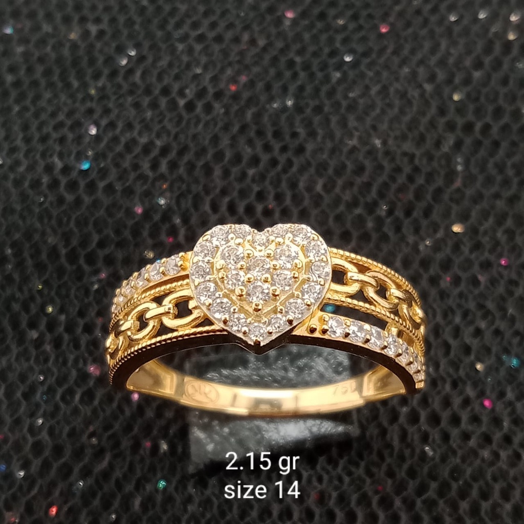 Cincin Emas 17K - 2.15 gr Kadar 750 - CBS200000022