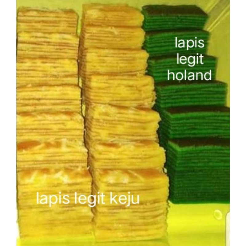 

lapis legit keju, holand ukuran 20x20 cm