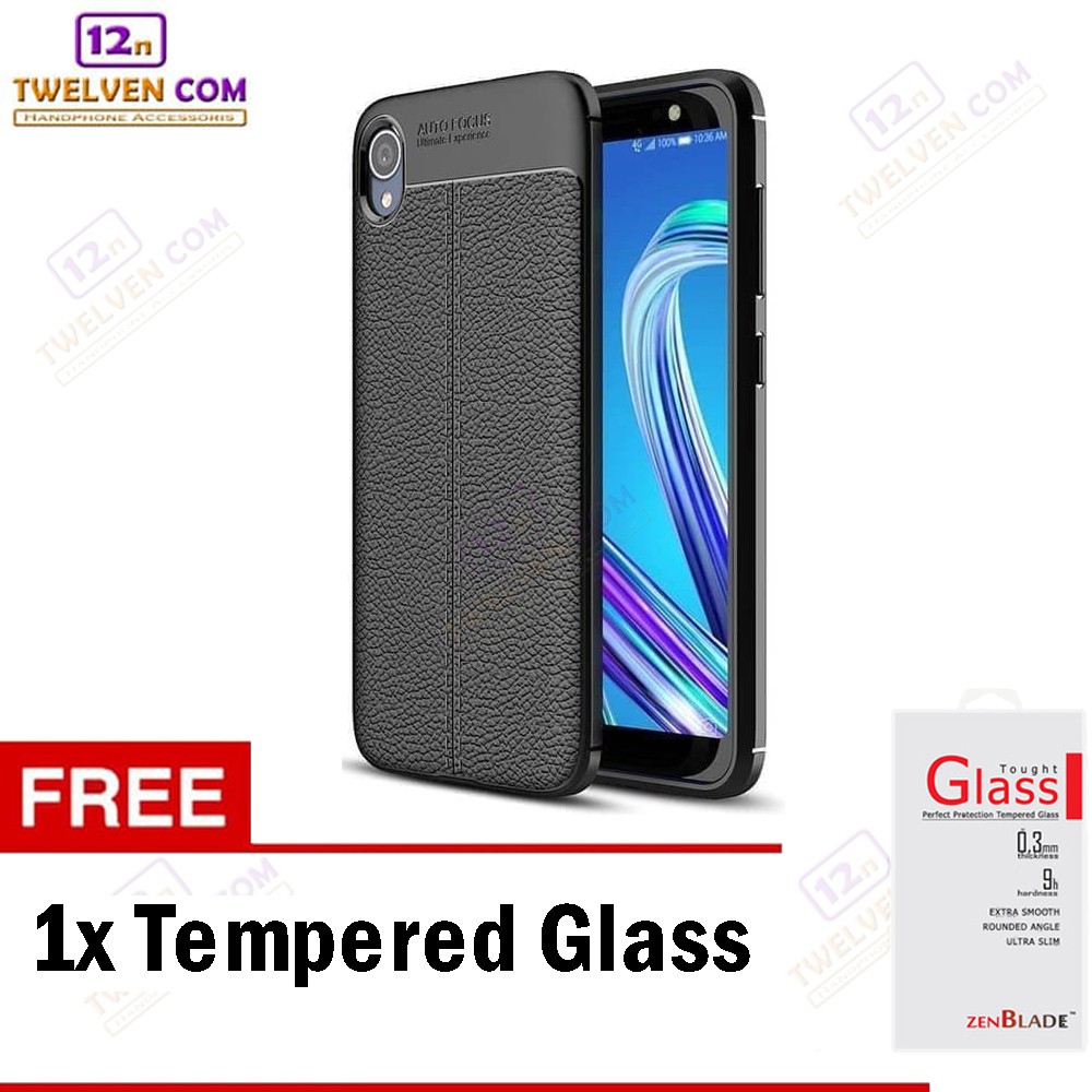 Case Auto Focus Softcase Casing for Oppo A53 2020 - Hitam + Free Tempered Glass