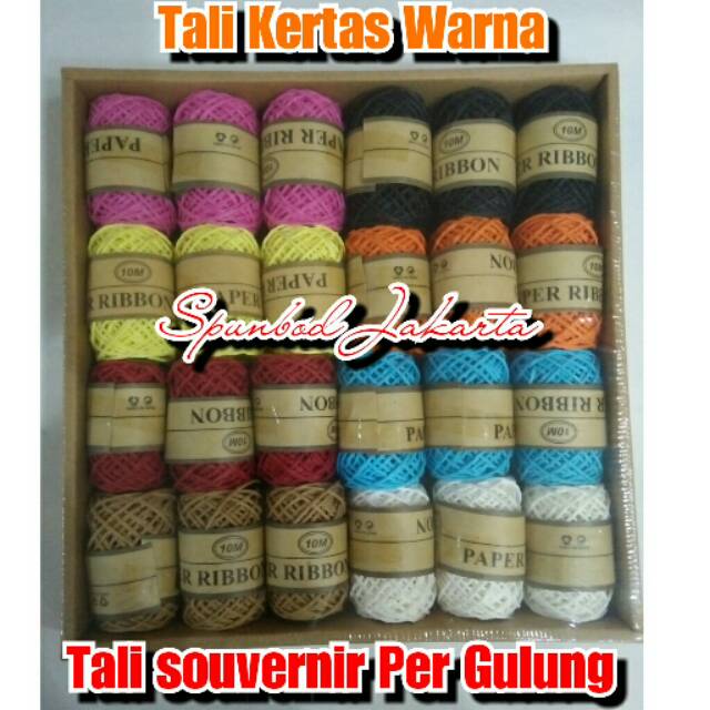 Tali kertas warna per roll