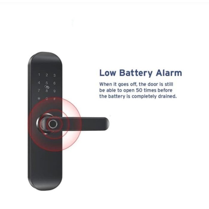Asagi Smart Door Lock Fingerprint PIN With Handle